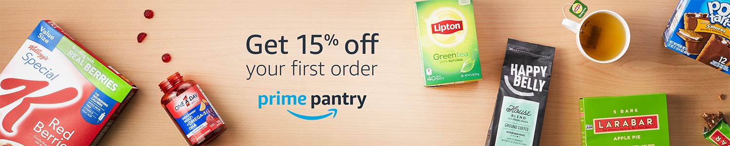 Extra 15% off Amazon Prime Pantry for first order