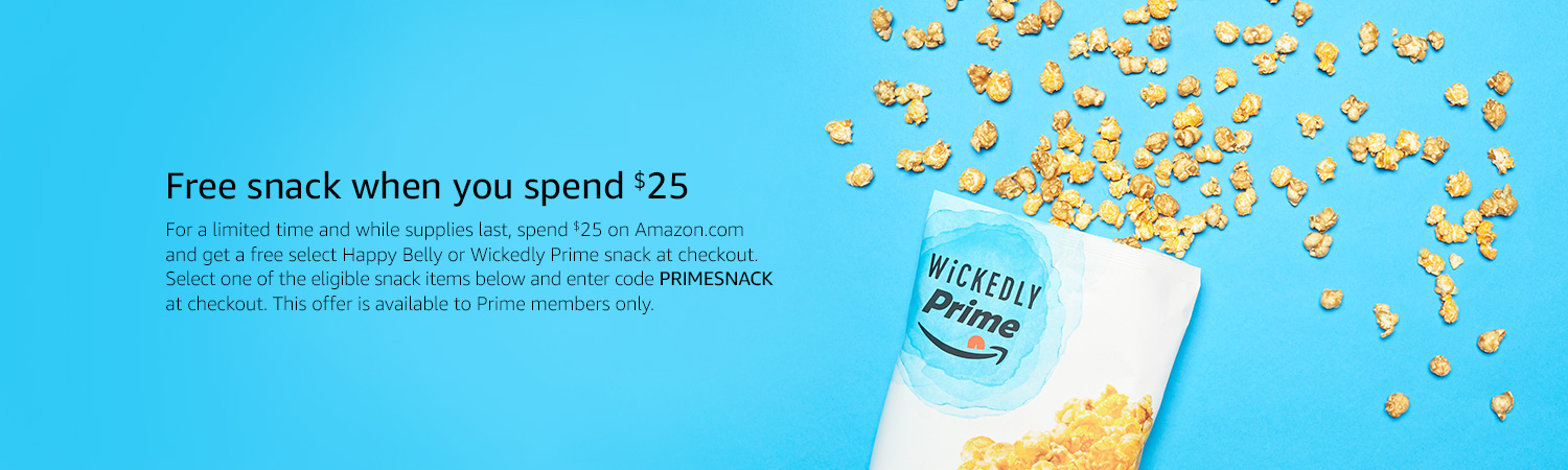 Promo code 'PRIMESNACK' for free snack