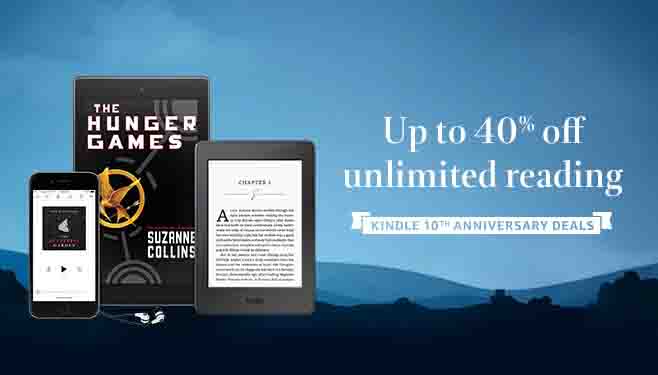 What promos on Amazon Kindle 10th anniversary deal