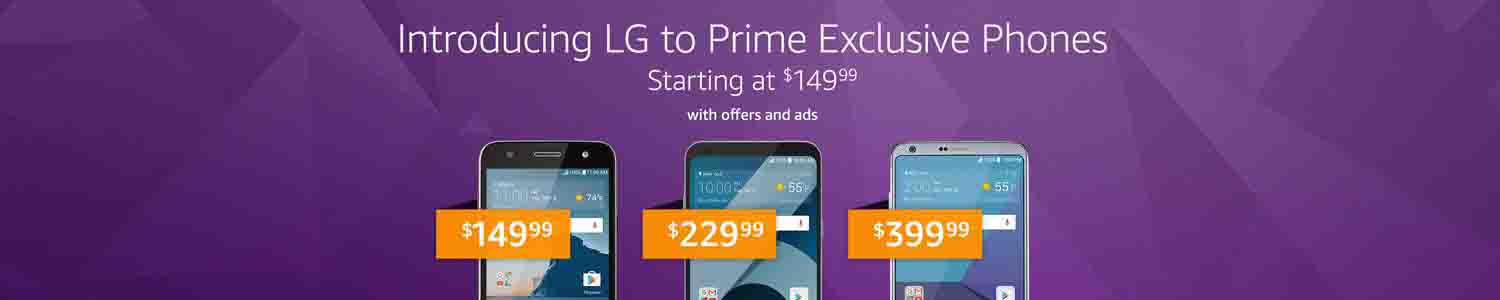 promos on exclusive phones for Amazon Prime Member