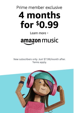 prime promo for 4-months Music Unlimited subscription