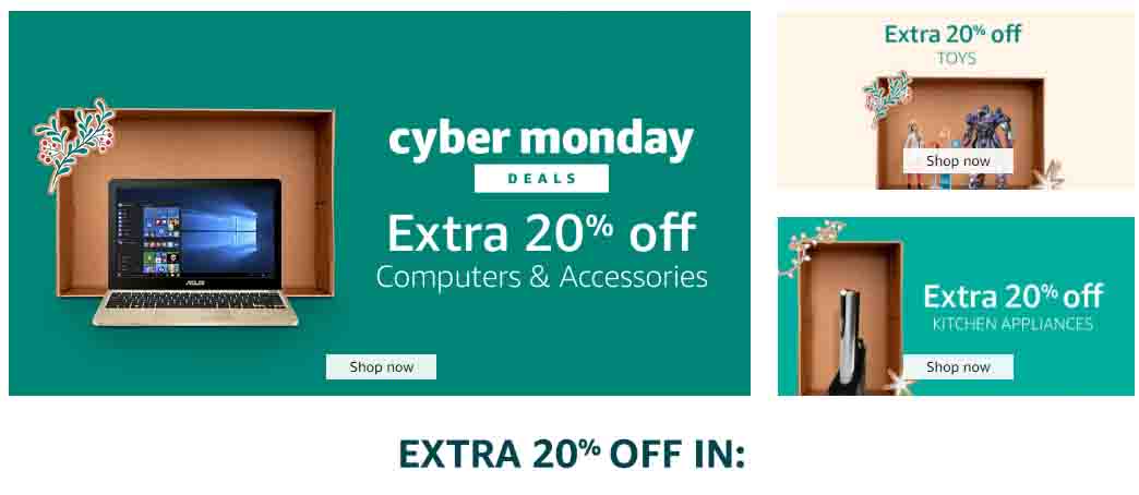 Extra 20% off Cyber Monday promo at Amazon Warehouse