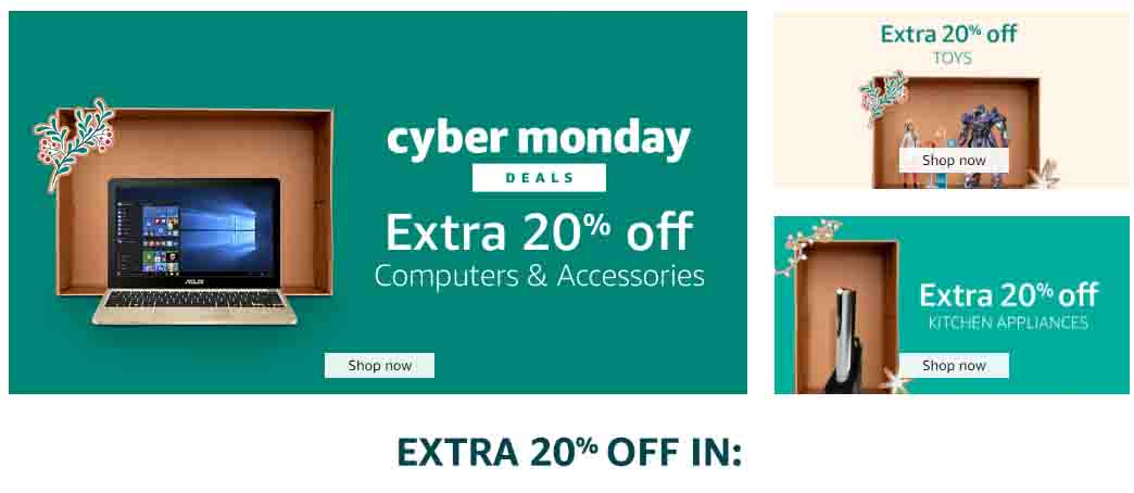 Extra 20% off Cyber Monday promo at Amazon Warehouse