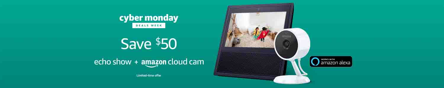 Holiday promo codes for Echo Show and Amazon Cloud Cam