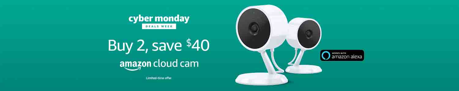 Promo codes '2CLOUDCAM' & ‘3CLOUDCAM’ for Amazon Cloud Cam