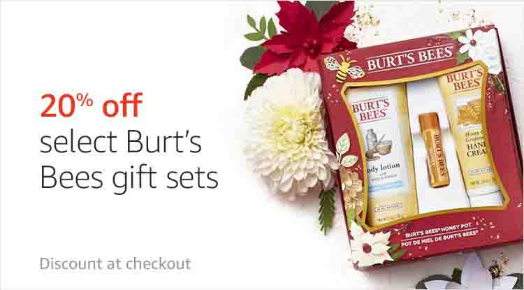 20% off select Burt's Bees gift sets at Amazon Prime Fresh