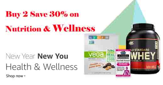 Extra 30% off promo month on spending of 2 Nutrition & Wellness products by Amazon