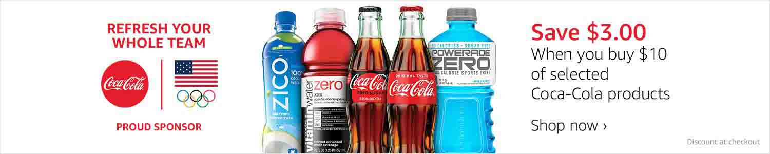 Extra $3 off promo for Coca-Cola products by Amazon