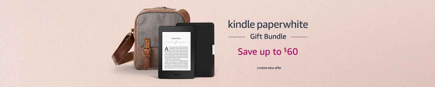 $60 off promo for Amazon Kindle Paperwhite gift bundle
