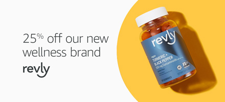 25% off promo for Revly wellness products by Amazon