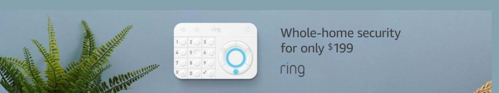 PROMO FOR RING ALARM 5 PIECE KIT + A FREE AMAZON ECHO DOT