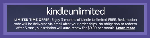 ALL-NEW KINDLE WITH 3 MONTHS OF KINDLE UNLIMITED FREE
