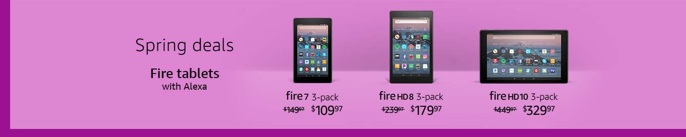 MONTHLY PROMOS ON AMAZON FIRE TABLETS