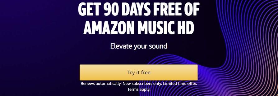 3-months of Amazon Music HD free