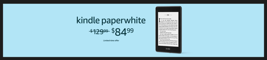Kindle Paperwhite promo
