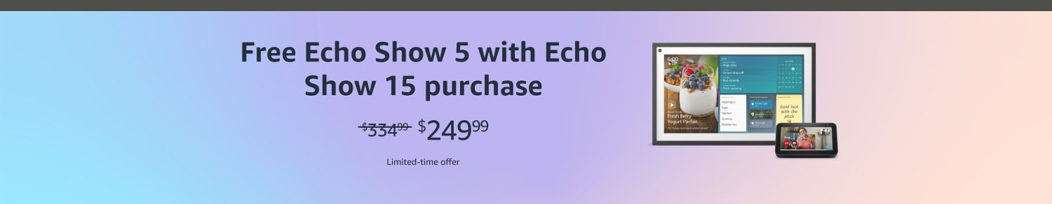Echo Show bundle purchase promo