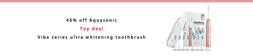 Aquasonic vibe series ultra whitening toothbrush